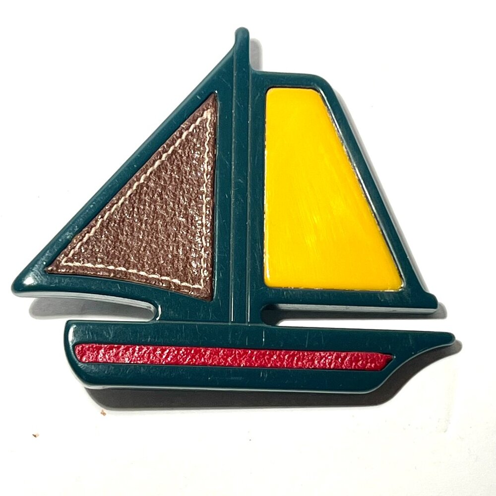 Vintage Prada Boat Pin